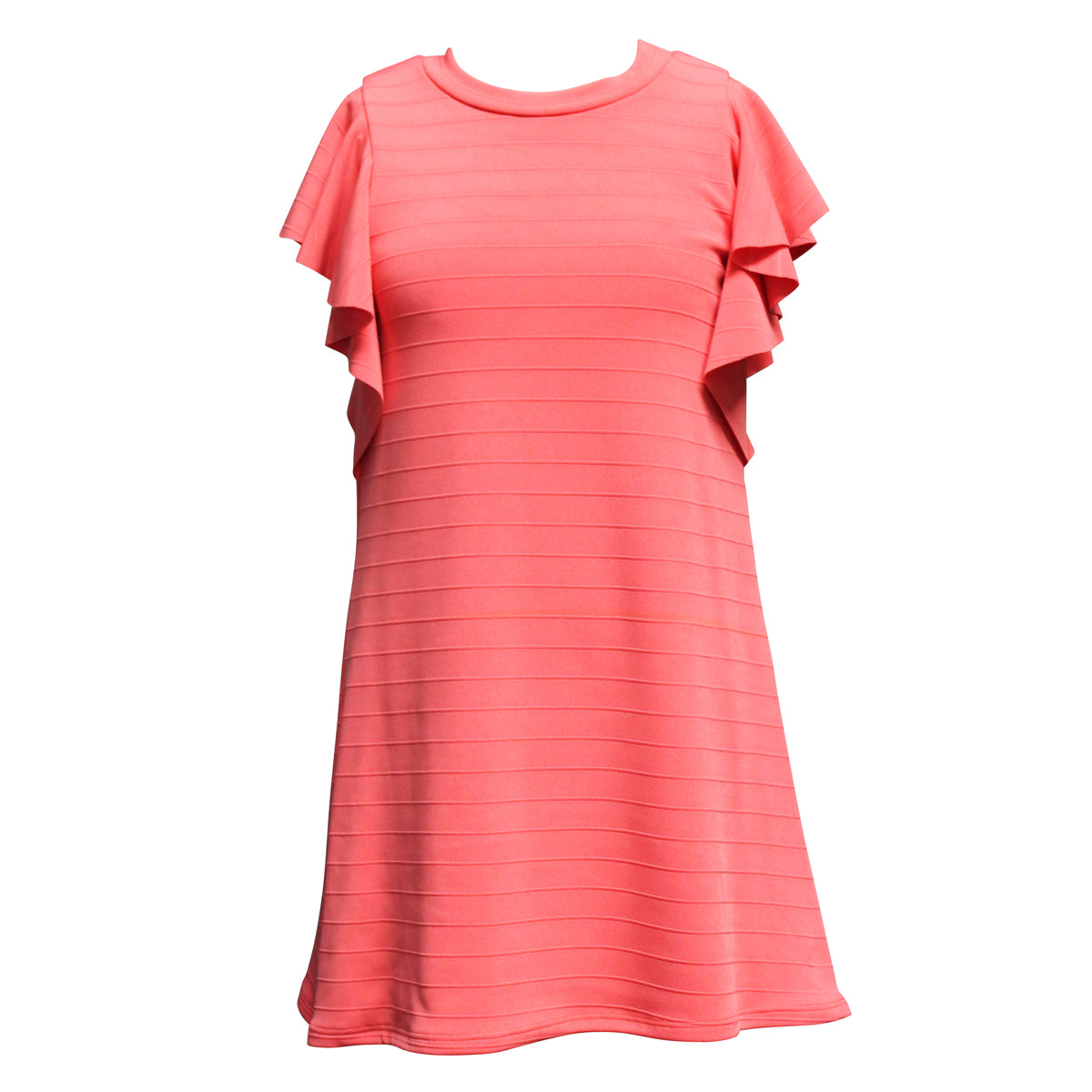 Tween Mock Neck Dress with Cascading Sleeves
