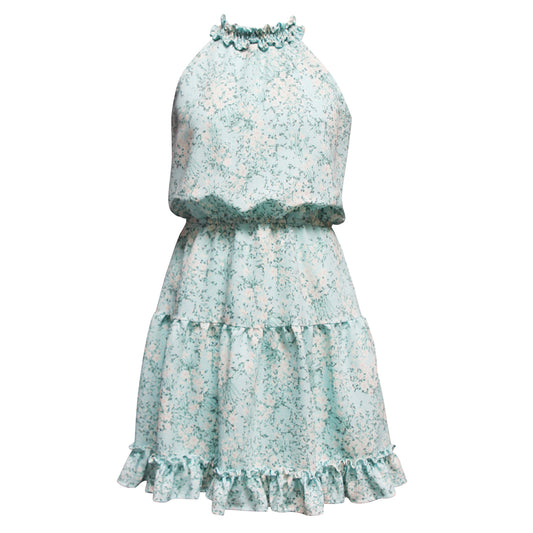 Crinkle Chiffon Tiered Dress