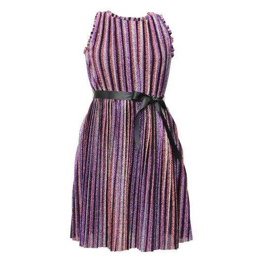 Shimmer Stripe Shift Dress