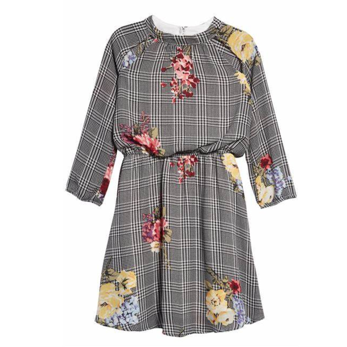 Tween Mock Neck Raglan Sleeve Dress