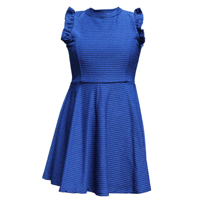 Mock Neck Skater Dress