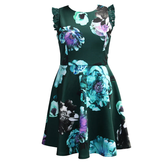 Tween Mock Neck Skater Dress