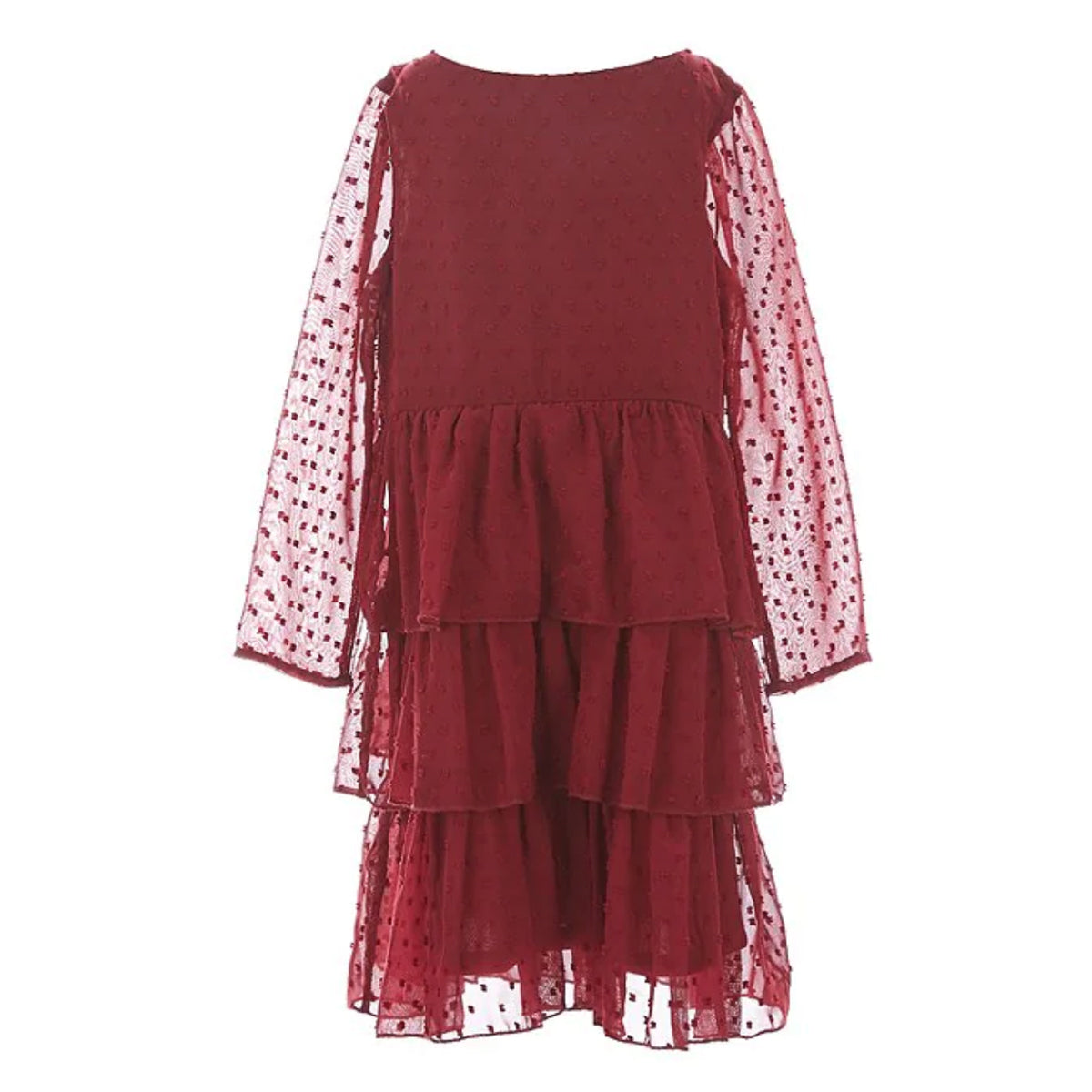 Clip Dot Chiffon Dress