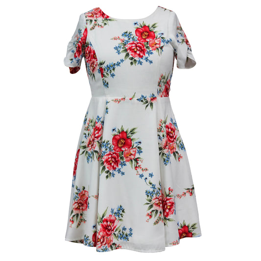 Floral Print Skater Dress